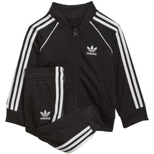 Adidas Originals Childrens Unisex Adicolor Sst Track Suit - Black/white Recycled Material - Size 9-12m