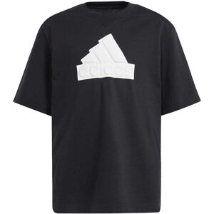 Adidas Boys Boy'S Juniors Future Icons Logo T-Shirt In Black Cotton - Size 11-12y