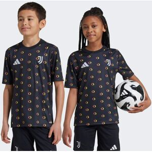 Adidas Performance Kids Unisex Juventus Pre-Match Jersey - Black Recycled Material - Size 15-16y