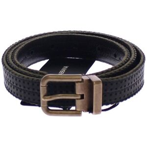 Dolce & Gabbana Mens Blue Leather Logo Belt - Size 95 Cm
