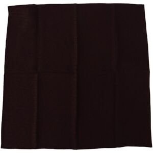 Dolce & Gabbana Mens Silk Blend Square Wrap Handkerchief Scarf - Brown - One Size
