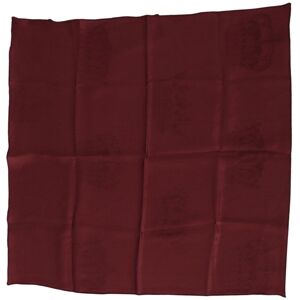 Dolce & Gabbana Mens Crown Logo Silk Square Scarf - Red - One Size