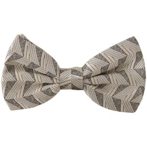 Dolce & Gabbana Mens Gray 100% Silk Adjustable Neck Bow Tie - Grey - One Size