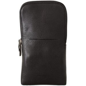 Dolce & Gabbana Mens Black Leather Purse Double Belt Strap Multi Kit Wallet Material_leather1 - One Size