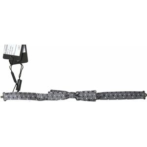 Dolce & Gabbana Mens Polka Dot Silk Adjustable Neck Bow Tie - Grey - One Size