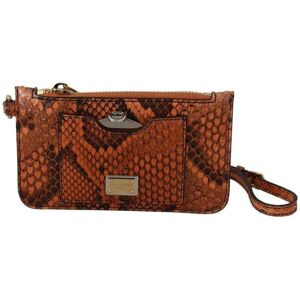 Dolce & Gabbana Womens Brown Leather Coin Purse Wristlet Mirror Agnese Wallet Material_leather1 - One Size