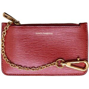 Dolce & Gabbana Pre-Owned Womens & Wallet With Keychain - '10s - Red Leather - One Size
