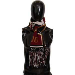 Dolce & Gabbana Mens Multicolor Wool Knit Dg King Shawl Wrap Scarf - Multicolour - One Size