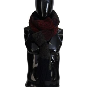 Dolce & Gabbana Mens Multicolor Knitted Neck Wrap Shawl Scarf - Multicolour Wool - One Size