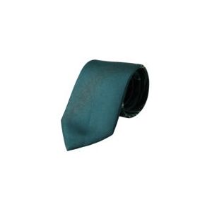 Dolce & Gabbana Mens Green Printed 100% Silk Adjustable Tie - Dark Green - One Size