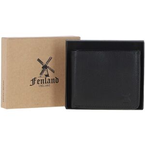 Fenland Sheepskin Mens Real Leather Rfid Protected Wallet - Black - One Size