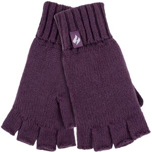 Heat Holders Womens Ladies Solid Knitted Fingerless Gloves Heat Holders Womens Ladies Solid Knitted Fingerless Gloves