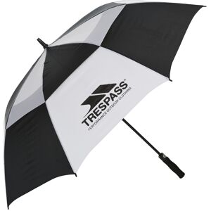 Trespass Unisex Catterick Automatic Umbrella (Black/white) - One Size Trespass Unisex Catterick Automatic Umbrella (Black/white) - One Size