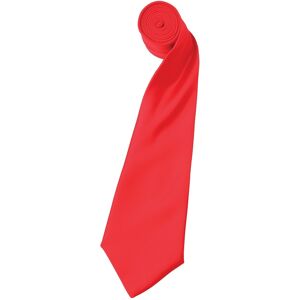 Premier Mens Plain Satin Tie (Narrow Blade) (Pack Of 2) (Strawberry Red) - One Size Premier Mens Plain Satin Tie (Narrow Blade) (Pack Of 2) (Strawberry Red) - One Size