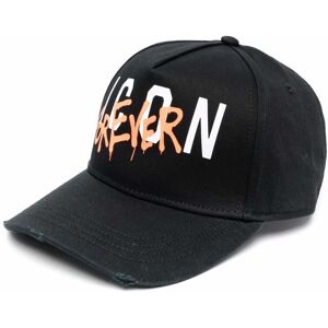 Dsquared2 Mens Icon Forever Baseball Cap In Black Cotton - One Size Dsquared2 Mens Icon Forever Baseball Cap In Black Cotton - One Size