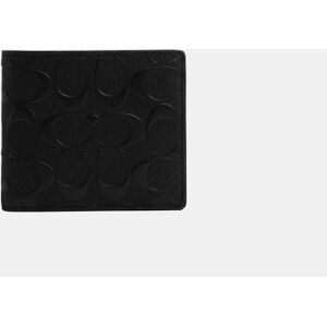 Coach Mens Coin Wallet In Signature Crossgrain Leather - Black - One Size Coach Mens Coin Wallet In Signature Crossgrain Leather - Black - One Size