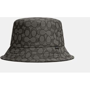 Coach Mens Signature C Jacquard Bucket Hat - Grey - Size Medium/large Coach Mens Signature C Jacquard Bucket Hat - Grey - Size Medium/large