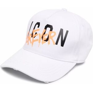 Dsquared2 Mens Icon Forever Baseball Cap White Cotton - One Size Dsquared2 Mens Icon Forever Baseball Cap White Cotton - One Size