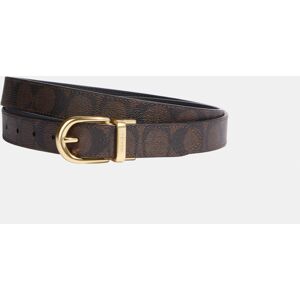 Coach Womens 25mm Cut To Size Classic Signature Pvc Belt - Brown - One Size Coach Womens 25mm Cut To Size Classic Signature Pvc Belt - Brown - One Size