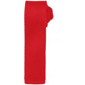 Premier Mens Slim Textured Knit Effect Tie (Pack Of 2) (Red) - One Size Premier Mens Slim Textured Knit Effect Tie (Pack Of 2) (Red) - One Size