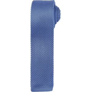 Premier Unisex Adult Slim Knitted Tie (Mid Blue) - One Size Premier Unisex Adult Slim Knitted Tie (Mid Blue) - One Size