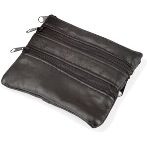 Woodland Leathers Mens Leather Black Coin Purse Credit Card Holder - One Size Woodland Leathers Mens Leather Black Coin Purse Credit Card Holder - One Size
