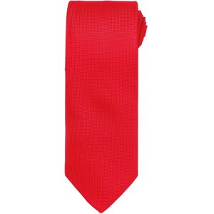 Premier Mens Micro Waffle Formal Work Tie (Red) - One Size Premier Mens Micro Waffle Formal Work Tie (Red) - One Size