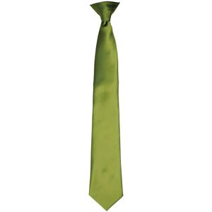 Premier Colours Mens Satin Clip Tie (Oasis Green) - One Size Premier Colours Mens Satin Clip Tie (Oasis Green) - One Size