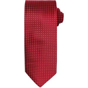 Premier Unisex Puppytooth Tie (Red) - One Size Premier Unisex Puppytooth Tie (Red) - One Size