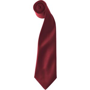 Premier Colours Mens Satin Clip Tie (Pack Of 2) (Burgundy) - One Size Premier Colours Mens Satin Clip Tie (Pack Of 2) (Burgundy) - One Size