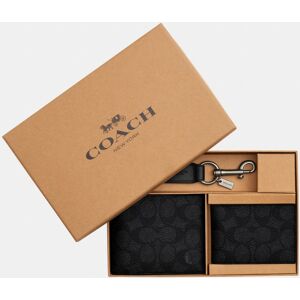 Coach Mens 3 In 1 Wallet Gift Box In Signature - Charcoal - One Size Coach Mens 3 In 1 Wallet Gift Box In Signature - Charcoal - One Size