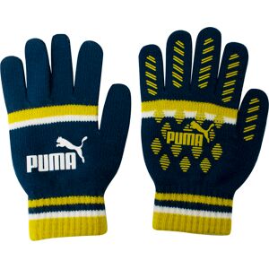 Puma Cat Magic Big Logo Winter Mens Gloves Teal Yellow 041678 02 - Blue Textile - Size Medium Puma Cat Magic Big Logo Winter Mens Gloves Teal Yellow 041678 02 - Blue Textile - Size Medium