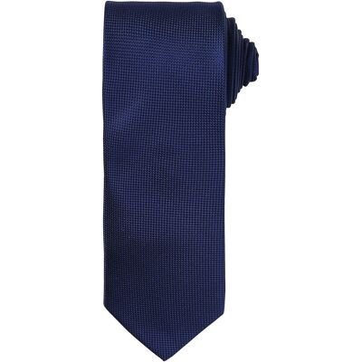 Premier Unisex Adult Micro Waffle Tie (Navy) - One Size Premier Unisex Adult Micro Waffle Tie (Navy) - One Size