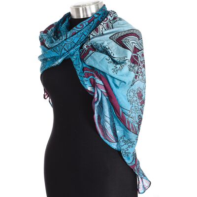 Buff Bandana With Printed Design Made Of Light And Soft Fabric 111000 Unisex - Turquoise - One Size Buff Bandana With Printed Design Made Of Light And Soft Fabric 111000 Unisex - Turquoise - One Size