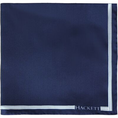Hackett London Satin Solid Mens Navy Handkerchief Textile - One Size Hackett London Satin Solid Mens Navy Handkerchief Textile - One Size