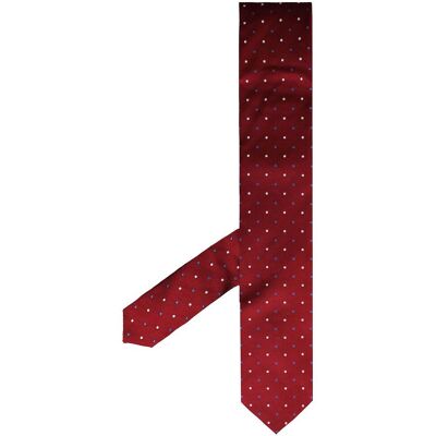Hackett London 2 Col Dot Printed Mens Red Ties - One Size Hackett London 2 Col Dot Printed Mens Red Ties - One Size
