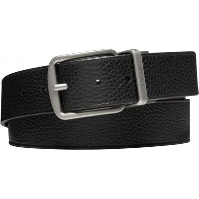 Coach Mens Wide Harness Cts Reversible Belt In Pebbled Leather - Black - One Size Coach Mens Wide Harness Cts Reversible Belt In Pebbled Leather - Black - One Size