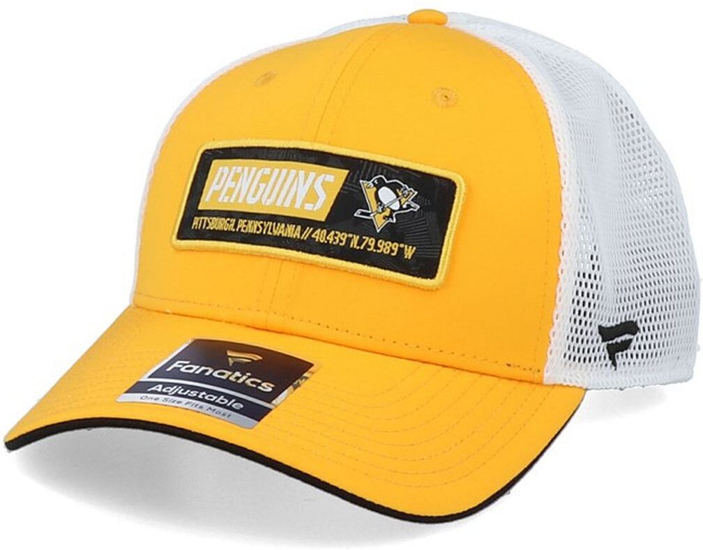 Fanatics Mens Nhl Pittsburgh Penguins Cap - Yellow Cotton - One Size