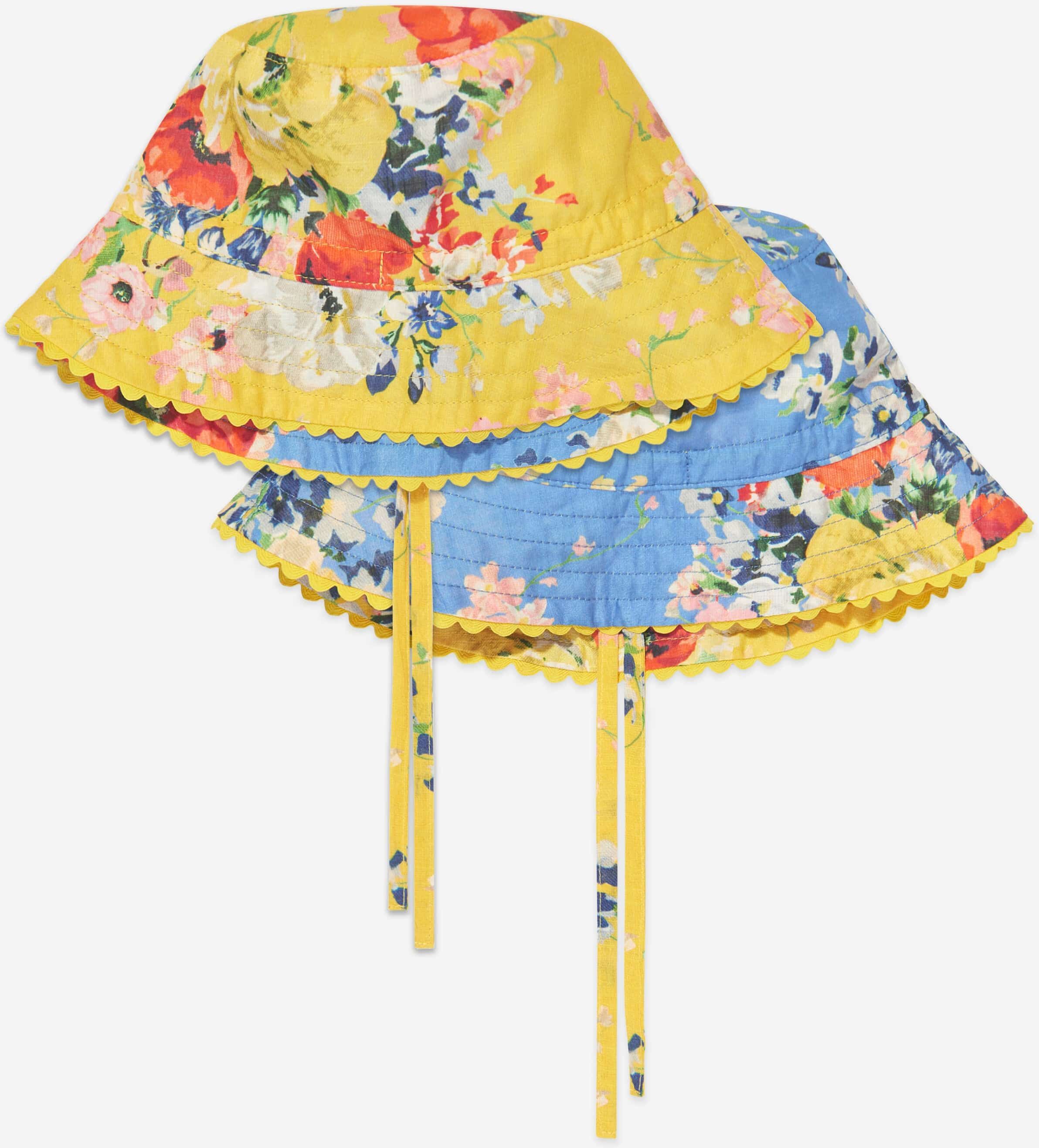 Zimmermann Girls Reversible Bucket Hat In Multicolour - One Size