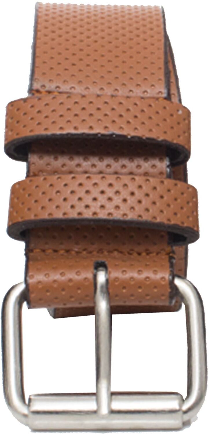 Kruze By Enzo Mens Tan Embossed Leather Belt - Size Medium