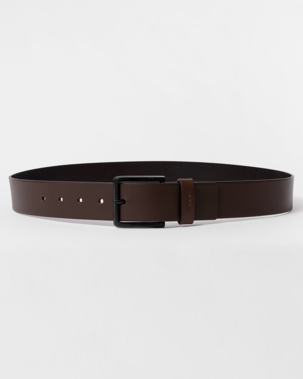 Hugo Gioni Mens Leather Belt Nos - Dark Brown - Size 36 Inches