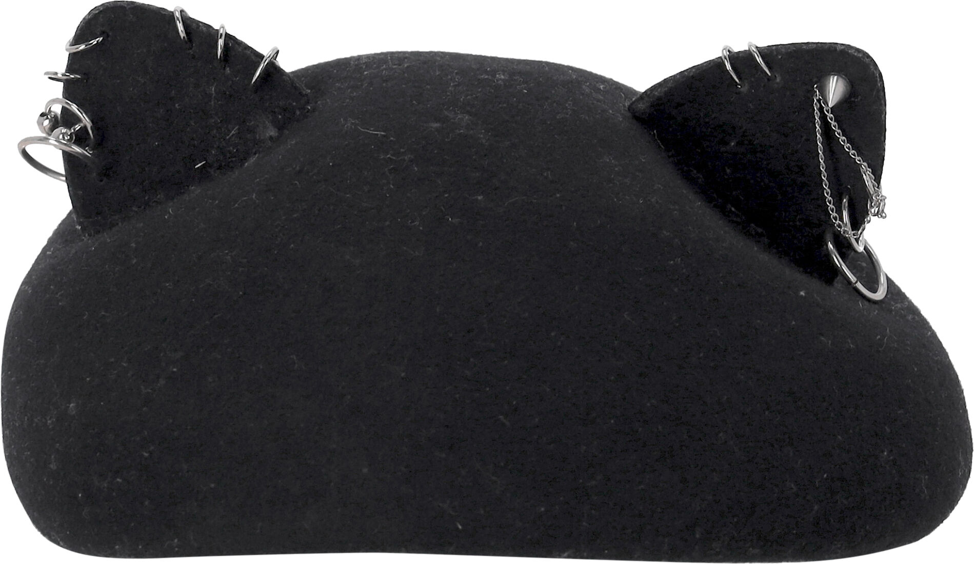 Eugenia Kim Pre-Owned Womens Kim Cat Hat In Black Wool - One Size