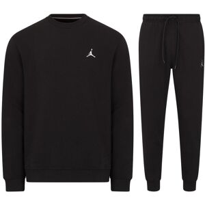 Nike Jordan Brooklyn Fleece Mens Crew Neck Tracksuit In Black - Size Small