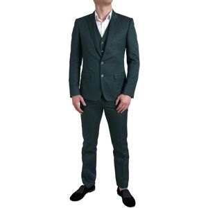 Dolce & Gabbana Mens Green 3 Piece Single Breasted Martini Suit - Size It 44 (Men'S)
