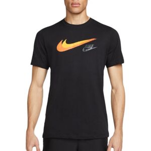 Nike Mens Men’s Signature Swoosh T-Shirt Black Cotton - Size X-Large