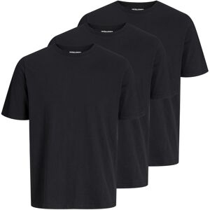 Jack & Jones Mens T-Shirt - Black Cotton - Size Large