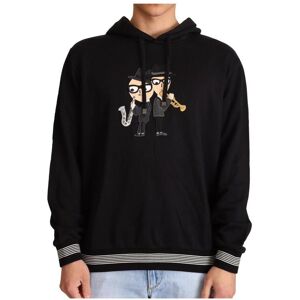 Dolce & Gabbana Mens Black Cotton Hooded #dgfamily Sweater Material_cotton - Size It 46 (Mens)