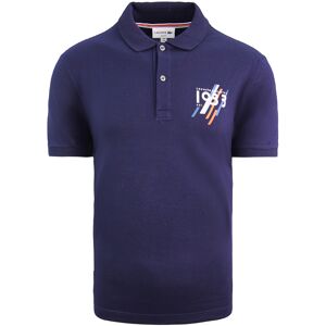 Lacoste Slim Fit Mens Navy Polo Shirt - Blue Cotton - Size Medium
