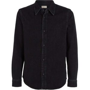 Calvin Klein Mens Slim Denim Shirt In - Blue Cotton - Size Small