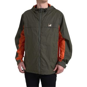 Dolce & Gabbana Mens Green Orange Hooded Cotton Full Zip Jacket - Size It 58 (Men'S)